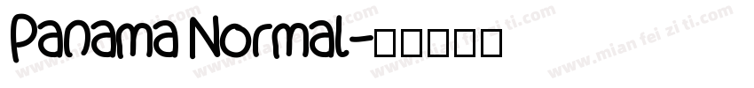 Panama Normal字体转换